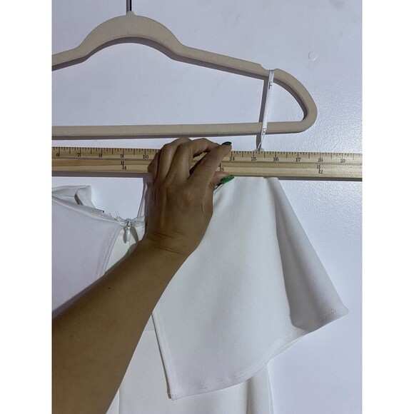 Lulus Jumpsuit M White Power of Love Strapless Wide Leg Feminine Night Out - Picture 10 of 11